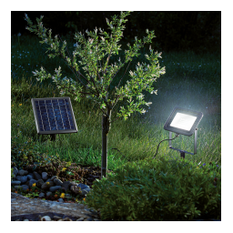 esotec 102702 Solar Wand- und Bodenstrahler Power Flood 6000 K Mode d'emploi | Fixfr