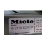 Miele G 2170 Manuel utilisateur