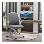 Vinsetto 921-330V80PK Linen-Touch Fabric Office Desk Chair Swivel Task Chair Mode d'emploi