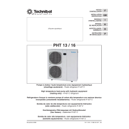 TECHNIBEL 387134021 Groupes d'eau glacÃ©e air/eau <=17KW Guide d'installation | Fixfr