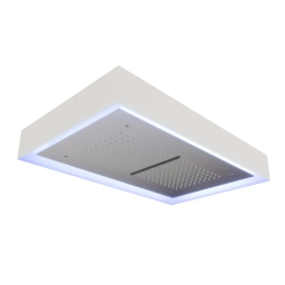 CRISTINA CRIPD343 Soffione anticalcare 570 x 370 mm a soffitto Guide d'installation | Fixfr