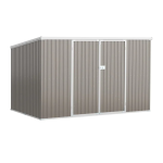 Outsunny 845-680CG 11' x 6' x 6' Steel Garden Storage Shed Mode d'emploi