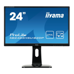 DEPANNAGE. iiyama Prolite XB2483HSU, Prolite X2483HSU, Prolite E2483HS, Prolite B2483HS | Fixfr