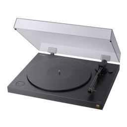 Sony PSHX500 Platine vinyle Manuel du propriétaire | Fixfr