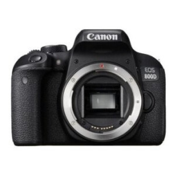 Canon EOS 800D Mode d'emploi | Fixfr