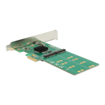 DeLOCK 89588 PCI Express Card &gt; 4 x internal M.2 Key B - Low Profile Form Factor Fiche technique