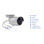 Trendnet TV-IP1318PI Indoor / Outdoor 8MP 4K H.265 WDR PoE IR Bullet Network Camera Fiche technique