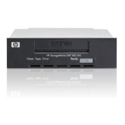 HP STORAGEWORKS DAT 160 SAS TAPE DRIVE Manuel utilisateur | Fixfr