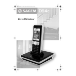 Sagem D94C Manuel utilisateur