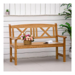 Outsunny 84B-755ND 4FT Wooden Garden Bench Mode d'emploi