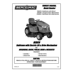 Bercomac 700503-1 M&eacute;canisme d&rsquo;entra&icirc;nement Nordet pour tracteurs CUB CADET S&Eacute;RIE 2500 Manuel du propri&eacute;taire