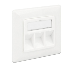 DeLOCK 86194 Keystone Wall Outlet 3 port compact Fiche technique