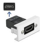 DeLOCK 81344 Easy 45 Module USB 2.0 Type-A female to RJ45 female port 22.5 x 45 mm Fiche technique