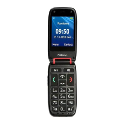 Profoon PM-665 Eenvoudige mobiele klaptelefoon met SOS noodknop Manuel utilisateur | Fixfr