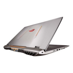 Asus ROG G701VI Laptop Manuel utilisateur | Fixfr