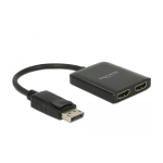 DeLOCK 87769 DisplayPort 1.4 Splitter 1 x DisplayPort to 2 x HDMI MST Fiche technique