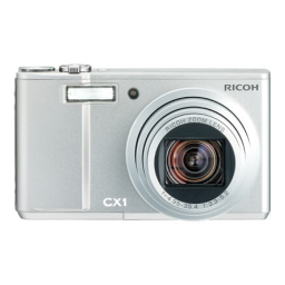 Ricoh CX1 Mode d'emploi | Fixfr