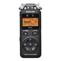 Tascam DR-05 Manuel utilisateur | Fixfr