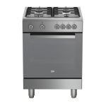 Beko FSG62120DXMCS Cuisini&egrave;re gaz Manuel utilisateur