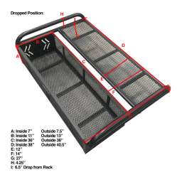 Kolpin 53350 ATV Rear Convertible Drop Basket Rack Manuel du propriétaire | Fixfr