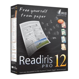 IRIS Readiris Pro 12 - MAC Manuel utilisateur | Fixfr