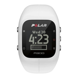 Polar A300 Manuel utilisateur | Fixfr