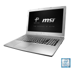 MSI PL60 (7th Gen) (GEFORCE GTX 1050) notebook Manuel utilisateur