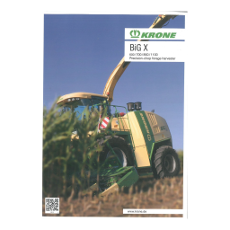 KRONE BiG X 600-1, 700-1, 850-1, 1100-1: AI Chat & PDF | Fixfr