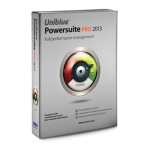 UNIBLUE POWERSUITE Manuel utilisateur