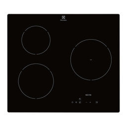 Electrolux E6203IOK Table induction Manuel utilisateur | Fixfr