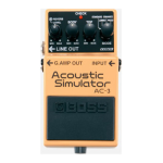 Boss AC-3 Acoustic Simulator Manuel utilisateur
