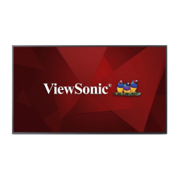 ViewSonic CDE5510-S DIGITAL SIGNAGE Mode d'emploi | Fixfr