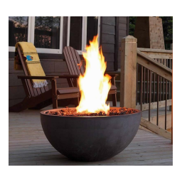 Kingsman Fireplaces Firebowl FPB30/32T Thermocoupled Manuel utilisateur | Fixfr