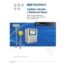 Fluid Components International MT100 Series Software Configuration Manuel du propriétaire | Fixfr