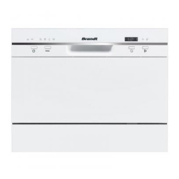 Brandt DFC6519W Compact dishwasher Manuel utilisateur | Fixfr