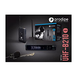 Prodipe UHF DSP AL21 PACK Duo Wireless mic Mode d'emploi | Fixfr