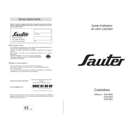 sauter SCG80WF1 Manuel utilisateur | Fixfr