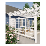 Vita Pergola Privacy Trellis Manuel utilisateur