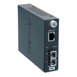 Trendnet TFC-1000MSC Intelligent 1000Base-T to 1000Base-SX Multi-Mode SC Fiber Converter Fiche technique | Fixfr