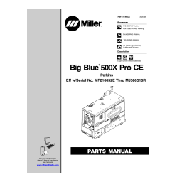 Miller BIG BLUE 500 X PERKINS CE Manuel utilisateur | Fixfr