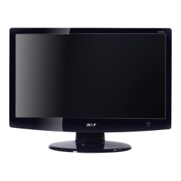Acer H243H Monitor Manuel utilisateur | Fixfr