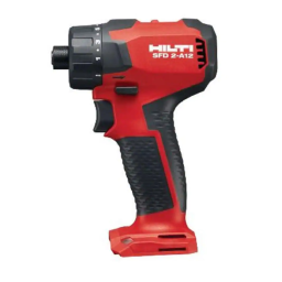 Hilti SF/SFD 2-A Manuel utilisateur | Fixfr