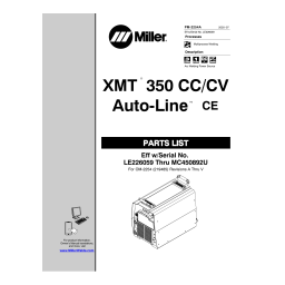 Miller XMT 350 CC/CV AUTO-LINE Manuel utilisateur | Fixfr