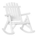 Outsunny 84A-065WT Wooden Rustic Rocking Chair Indoor Outdoor Adirondack Rocker Mode d'emploi