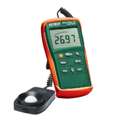 Extech Instruments EA31 EasyView™ Light Meter Manuel utilisateur | Fixfr