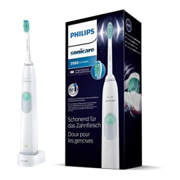 Sonicare HX6221/21 Sonicare DailyClean 3100 Brosse à dents électrique Manuel utilisateur | Fixfr