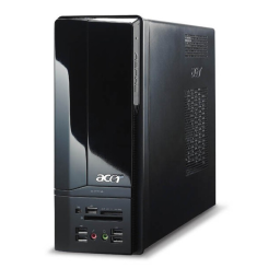 Acer Aspire X1200 Desktop Manuel utilisateur | Fixfr