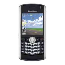Blackberry 8100 Manuel utilisateur | Fixfr