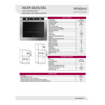 Whirlpool AKZM 6820/IXL Oven Manuel utilisateur