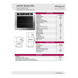 Whirlpool AKZM 6820/IXL Manuel utilisateur | Fixfr